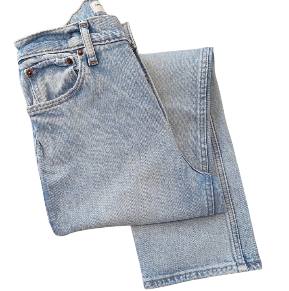 Abercrombie & Fitch The Dad High Rise Jeans Blue Women's Size 25S 90s Straight - Picture 3 of 16
